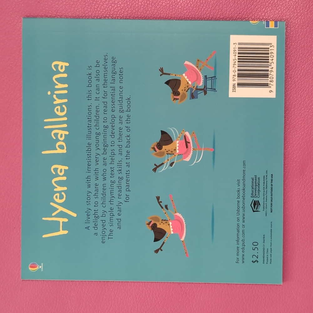 Usborne Mini Phonics Readers Hyena Ballerina And Croc Gets A Shock - Picture 3 of 5